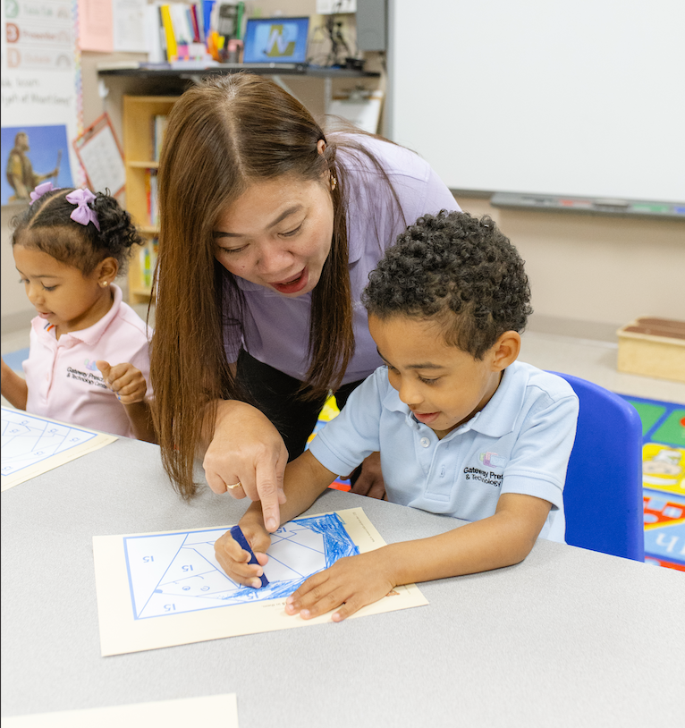 Happy children learning at Gateway Preschool